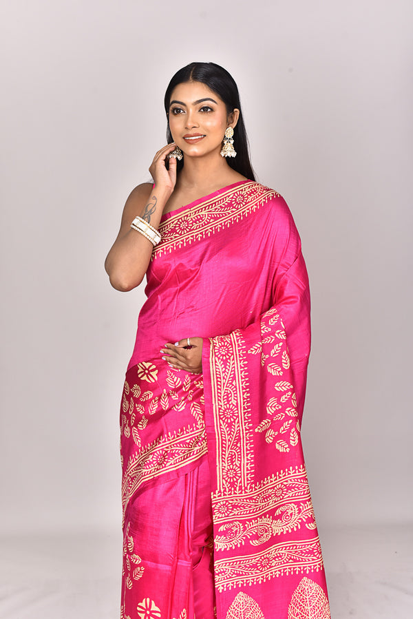 KATAN BLOCK SAREE