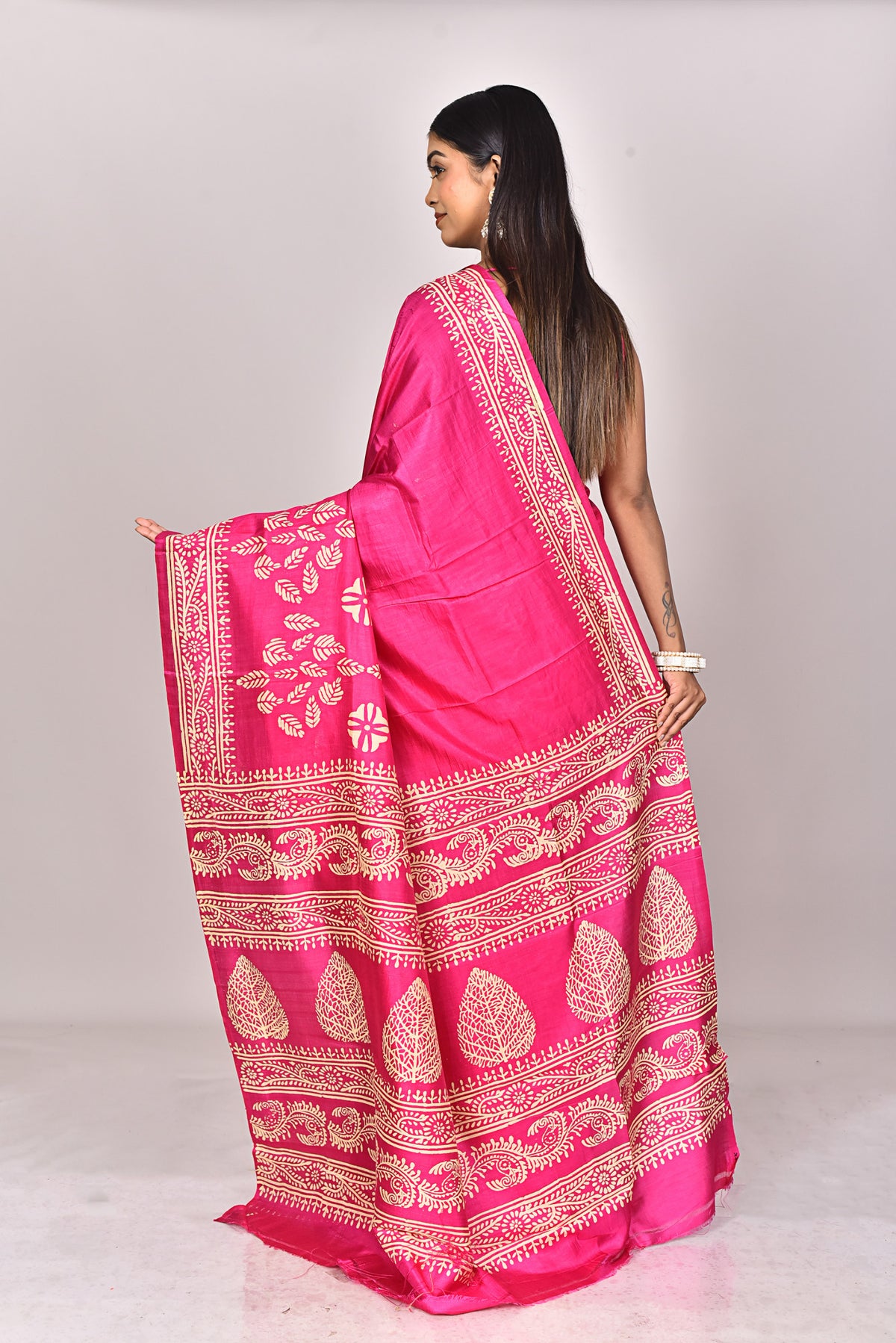 KATAN BLOCK SAREE