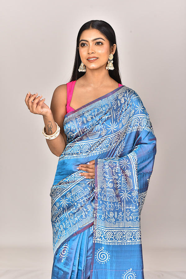 KATAN BLOCK SAREE