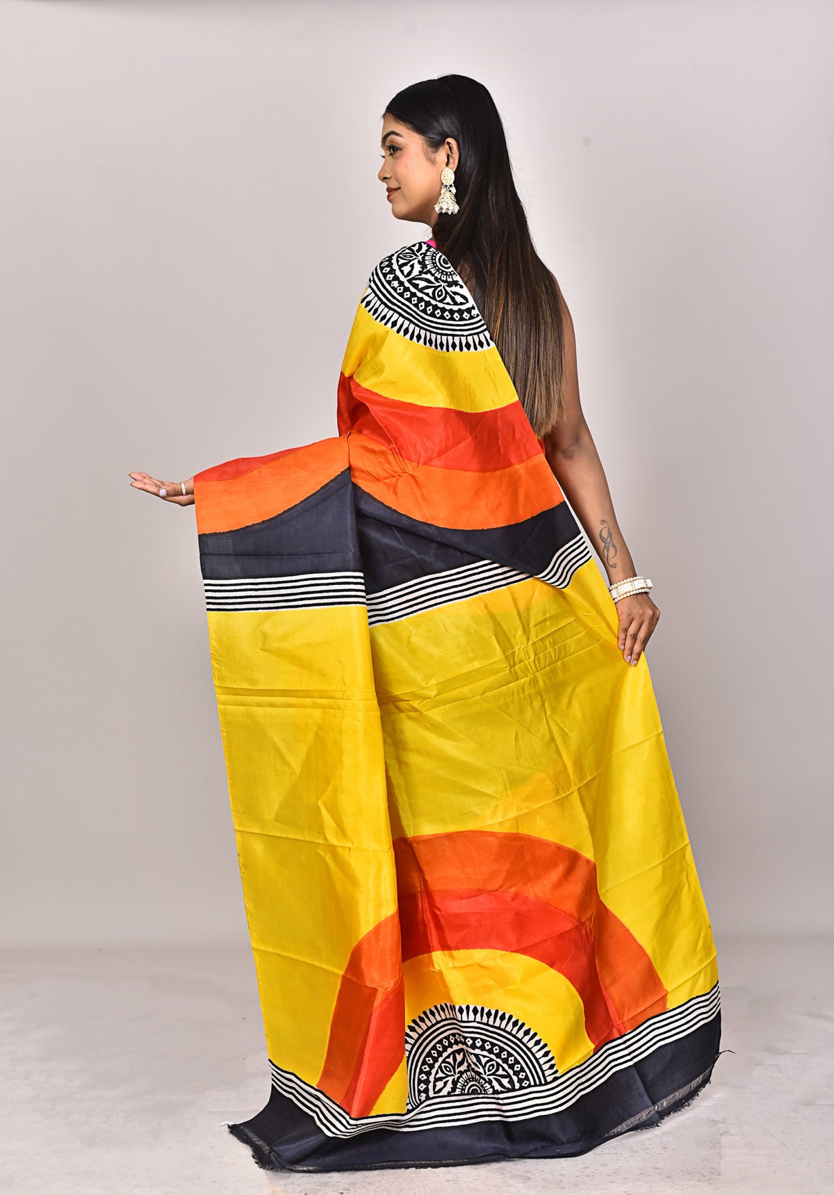 KATAN BLOCK SAREE