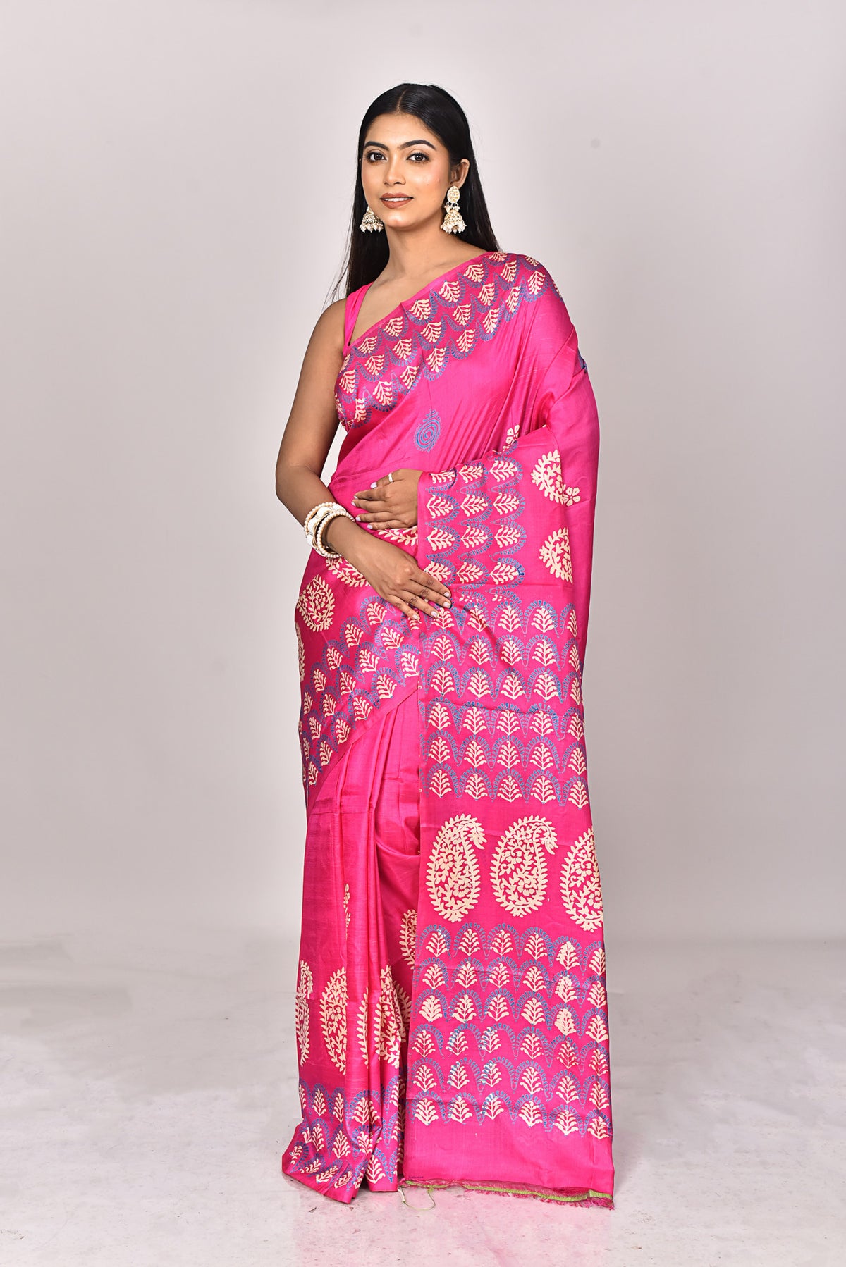 KATAN BLOCK SAREE