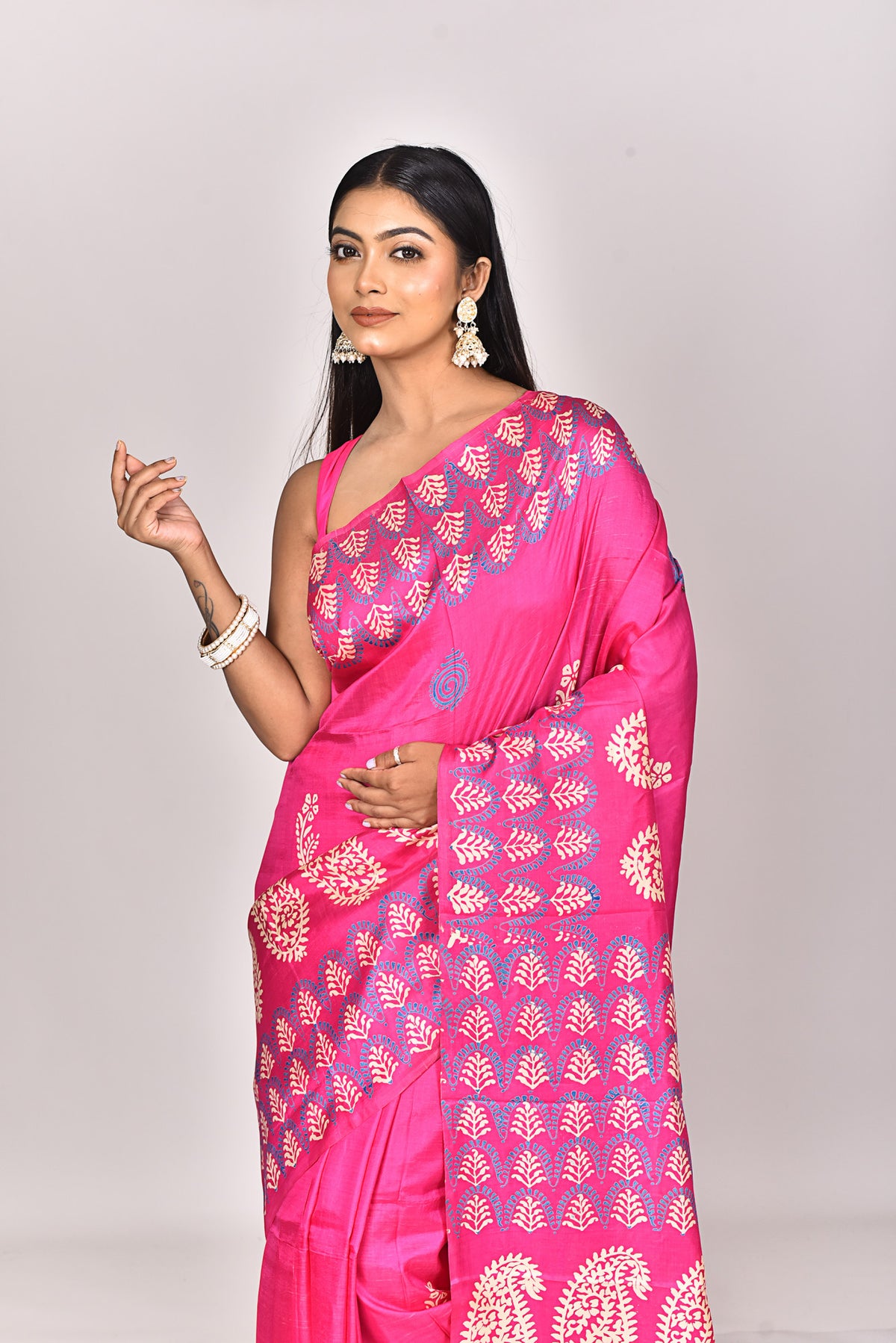 KATAN BLOCK SAREE