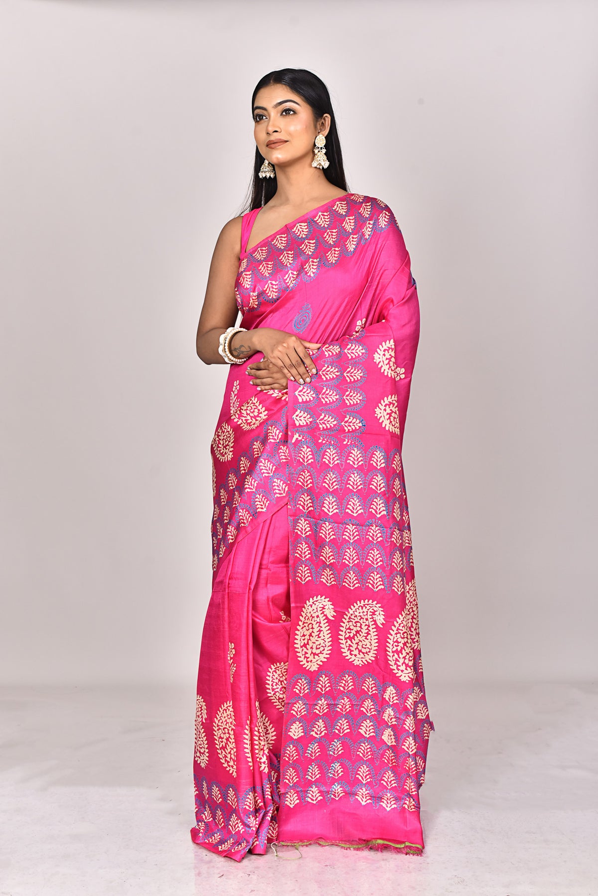 KATAN BLOCK SAREE