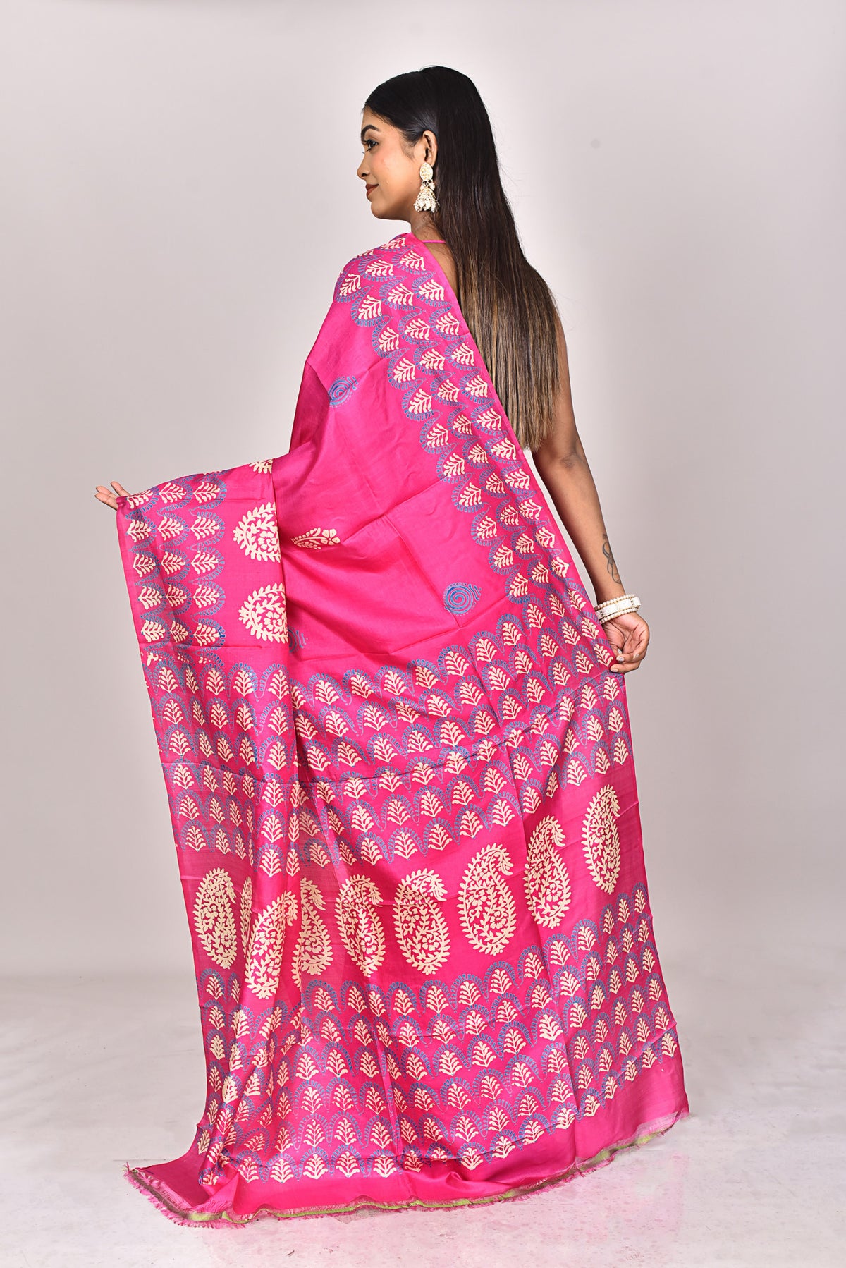 KATAN BLOCK SAREE