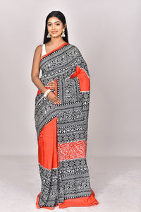 KATAN BLOCK SAREE