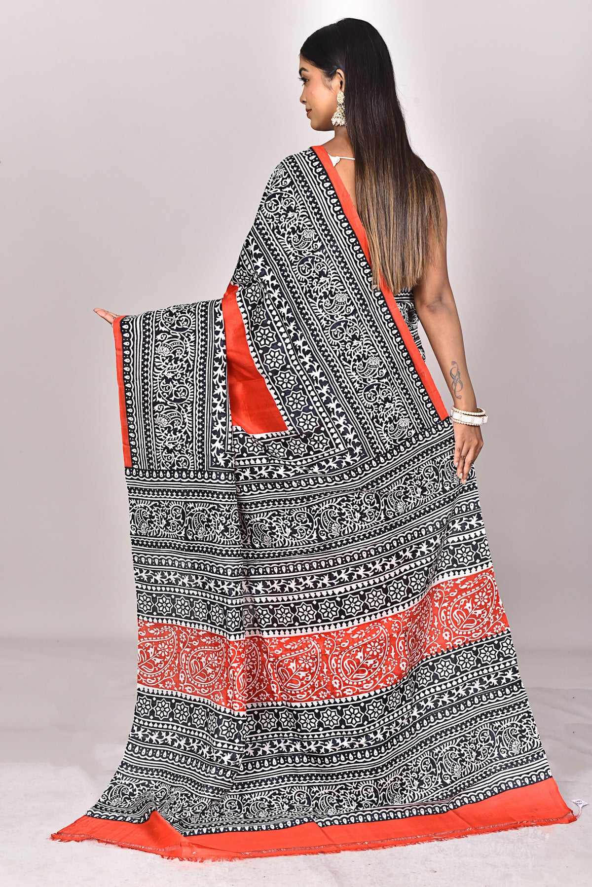 KATAN BLOCK SAREE