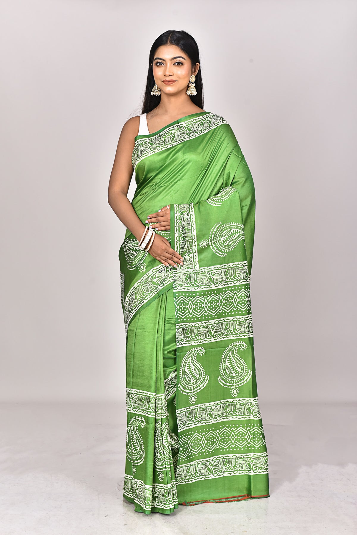 KATAN BLOCK SAREE