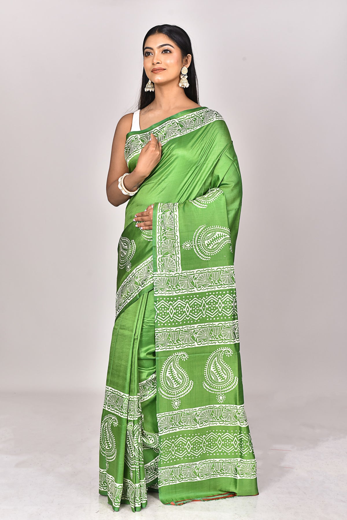 KATAN BLOCK SAREE