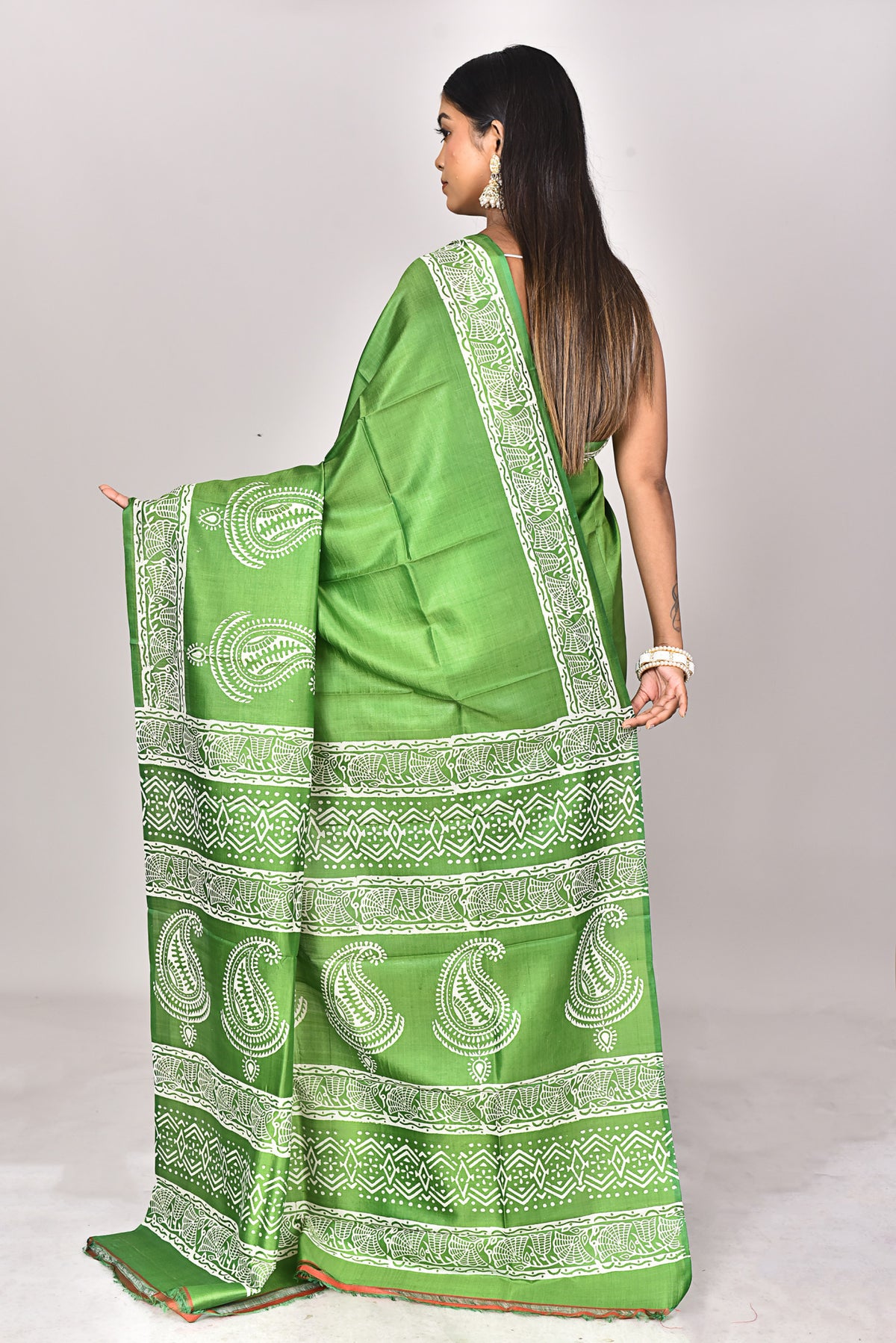 KATAN BLOCK SAREE