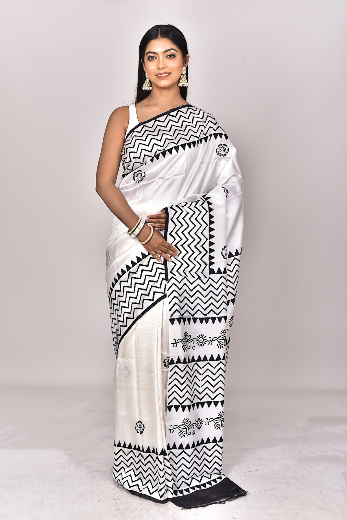 KATAN BLOCK SAREE
