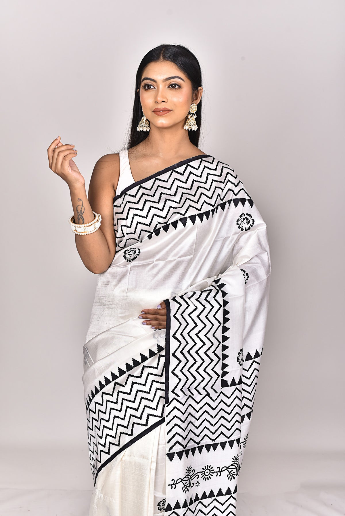 KATAN BLOCK SAREE