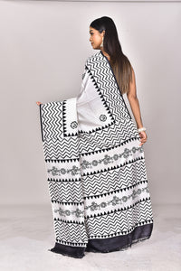 KATAN BLOCK SAREE