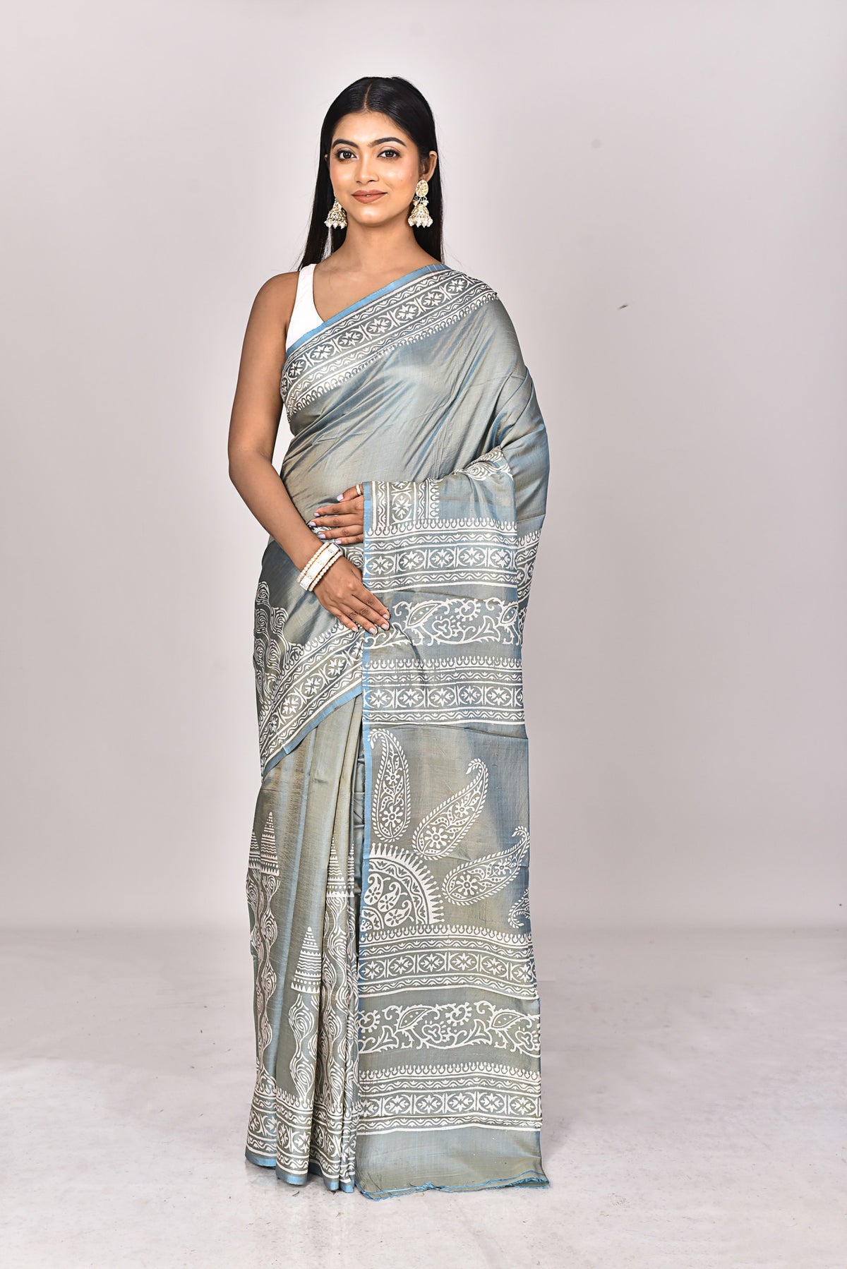 KATAN BLOCK SAREE
