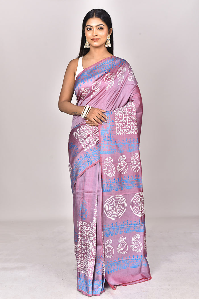 KATAN BLOCK SAREE