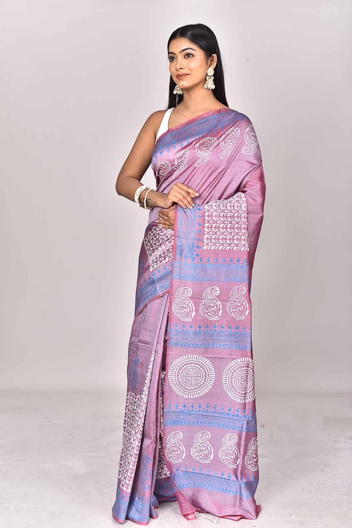 KATAN BLOCK SAREE