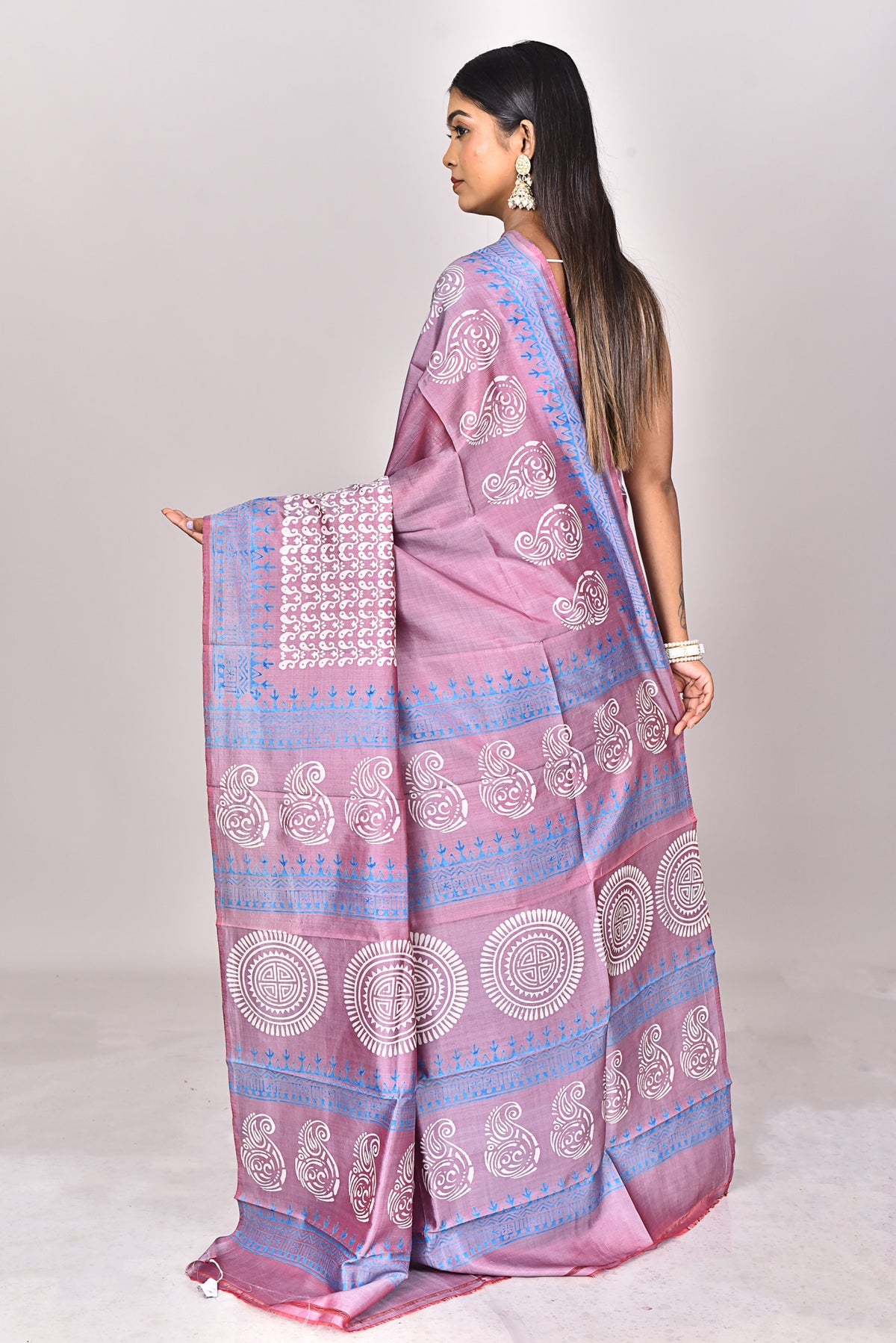 KATAN BLOCK SAREE