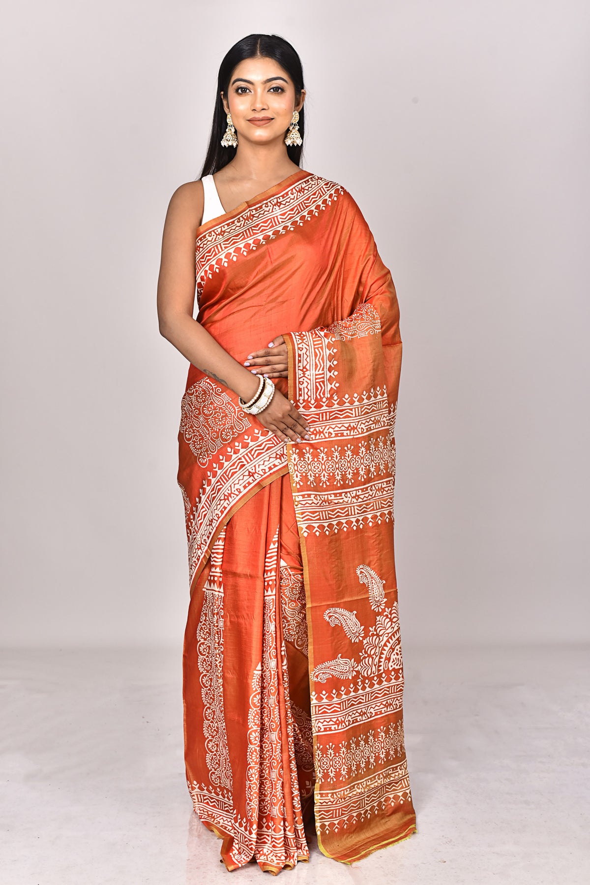 KATAN BLOCK SAREE