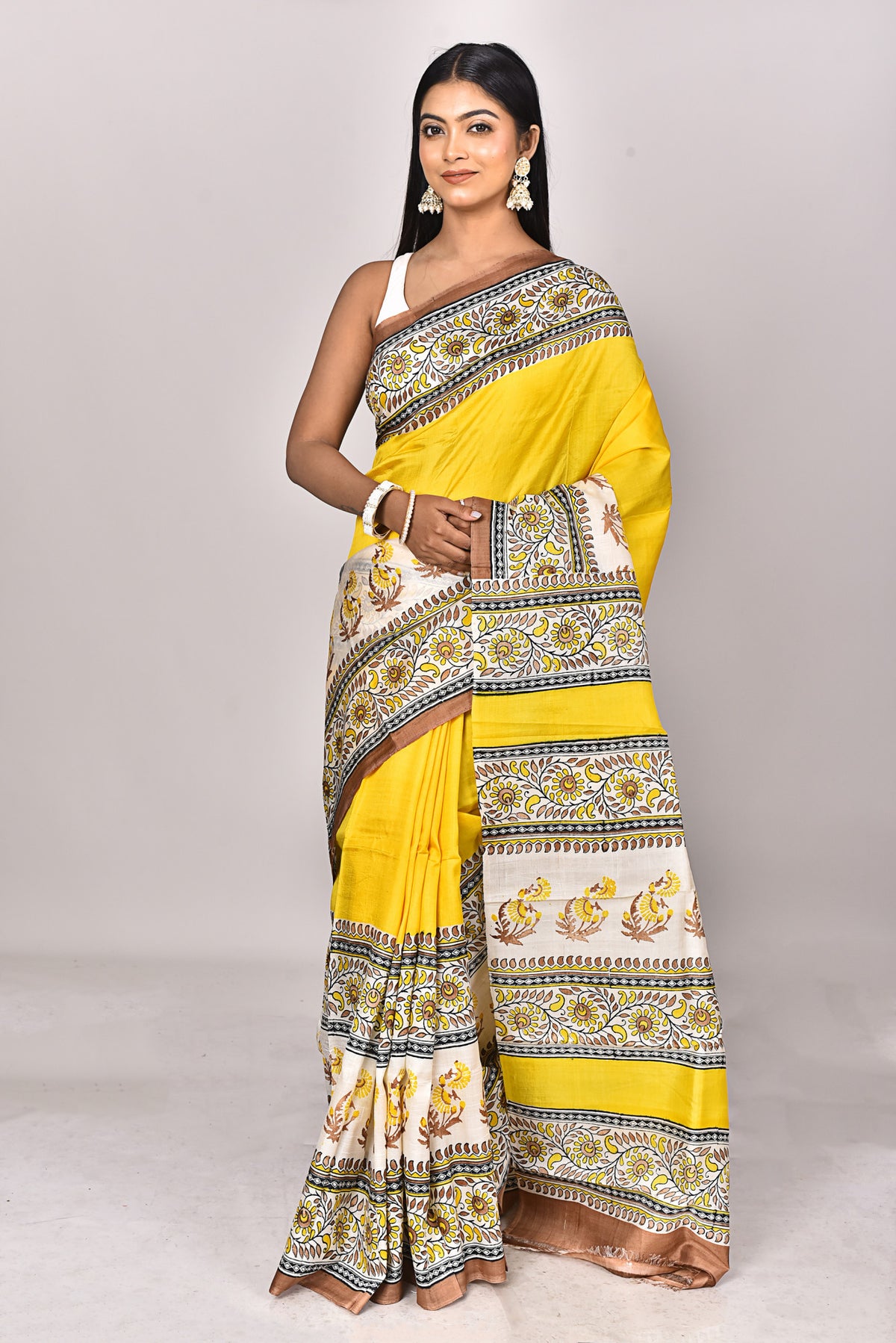 KATAN BLOCK SAREE