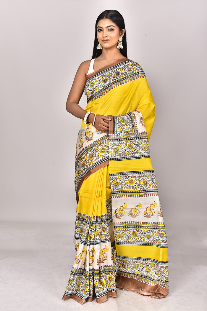 KATAN BLOCK SAREE