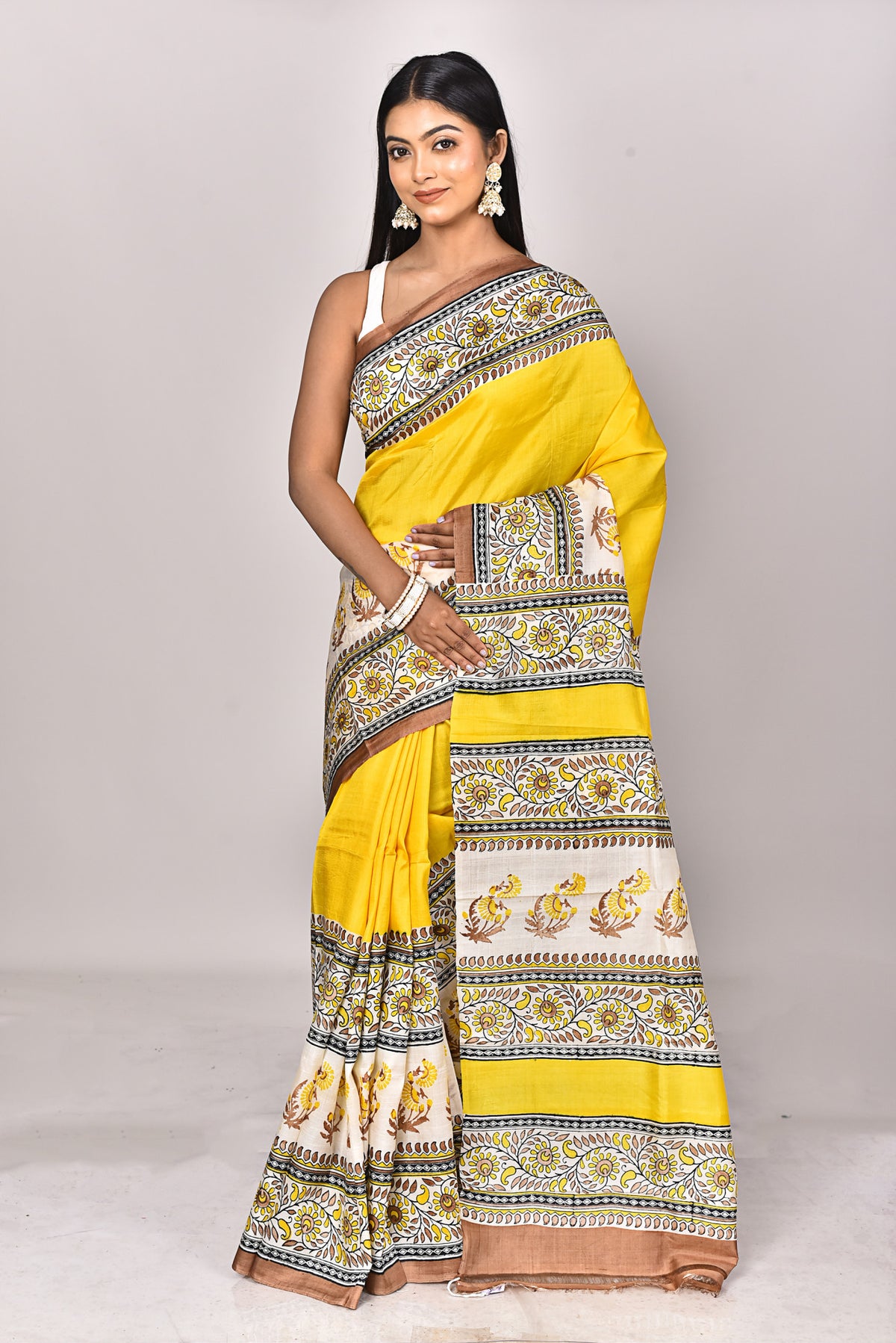 KATAN BLOCK SAREE