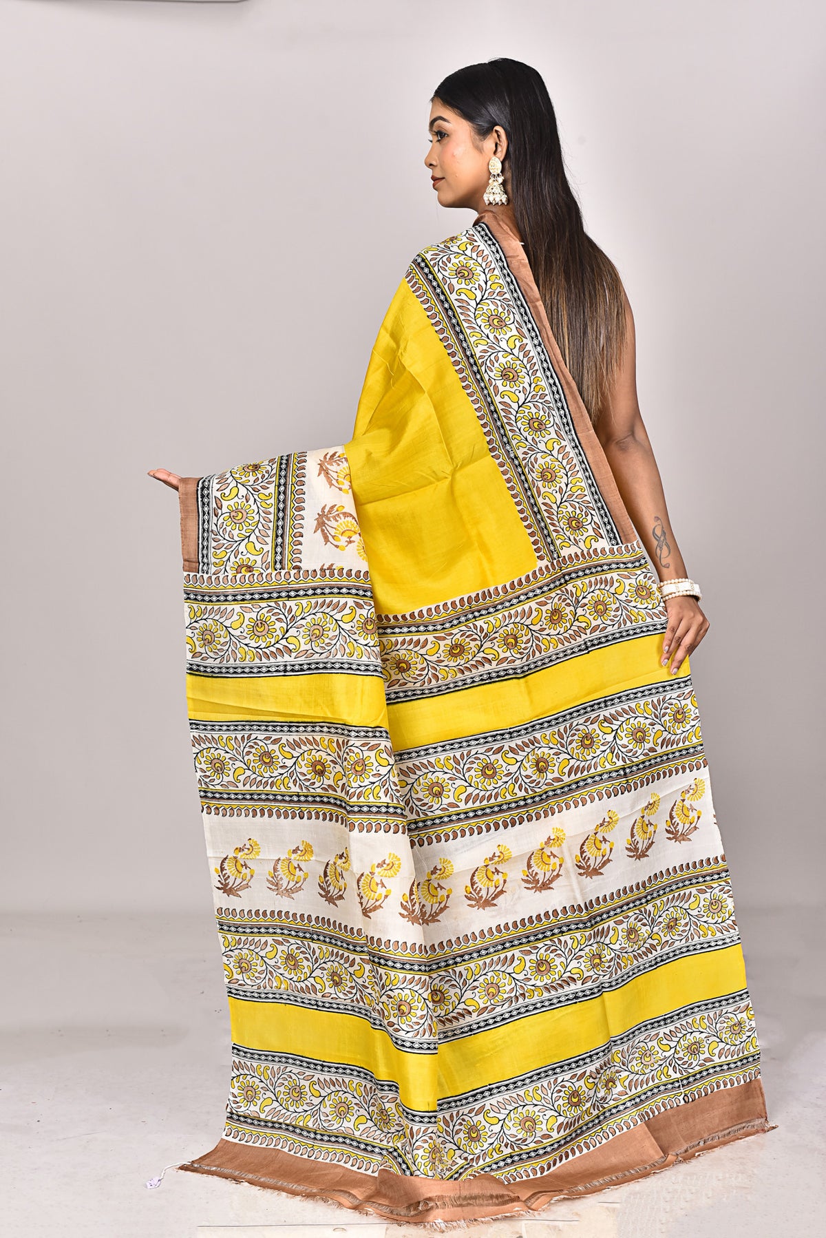 KATAN BLOCK SAREE