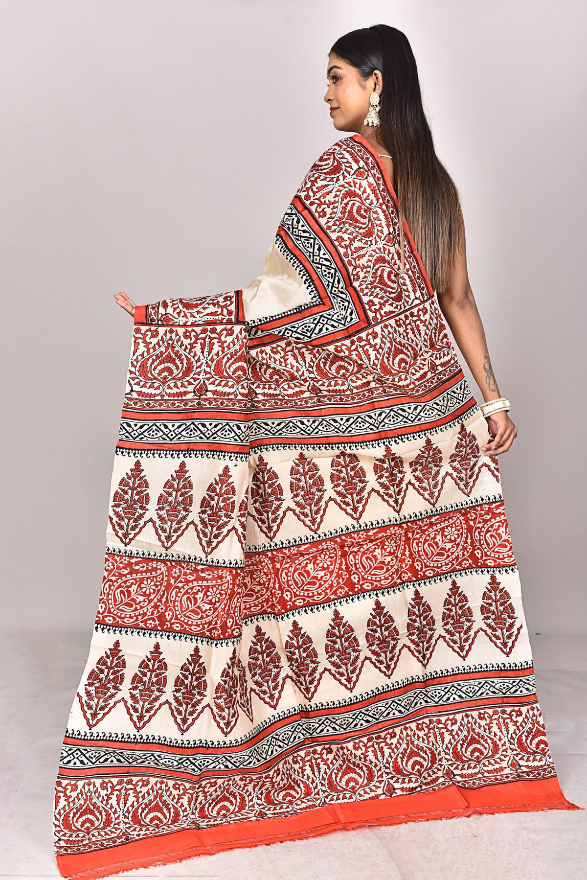 KATAN BLOCK SAREE