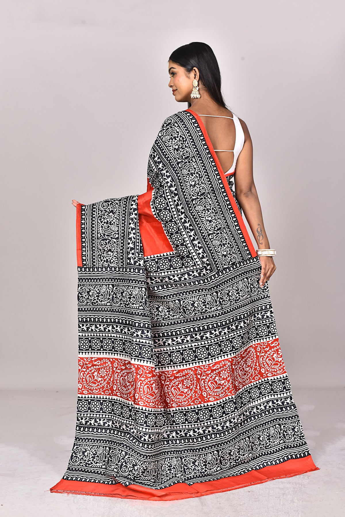 KATAN BLOCK SAREE