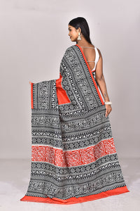 KATAN BLOCK SAREE