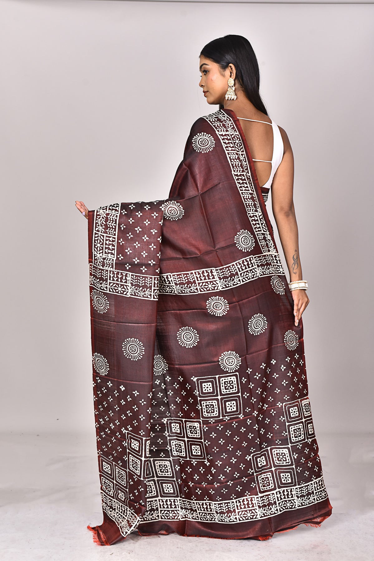 KATAN BLOCK SAREE