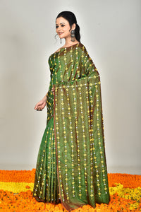 KATAN GUJRATI PARSI SILK SAREE