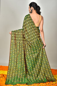 KATAN GUJRATI PARSI SILK SAREE