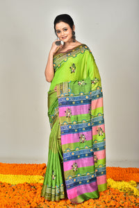 KATAN GUJRATI PARSI SILK SAREE