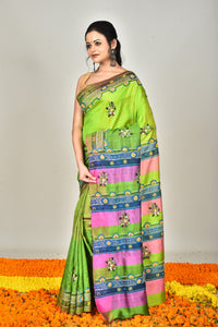 KATAN GUJRATI PARSI SILK SAREE