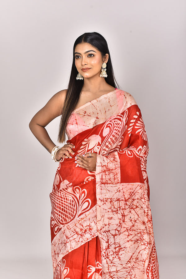 KATAN SILK HANDBATIK SAREE