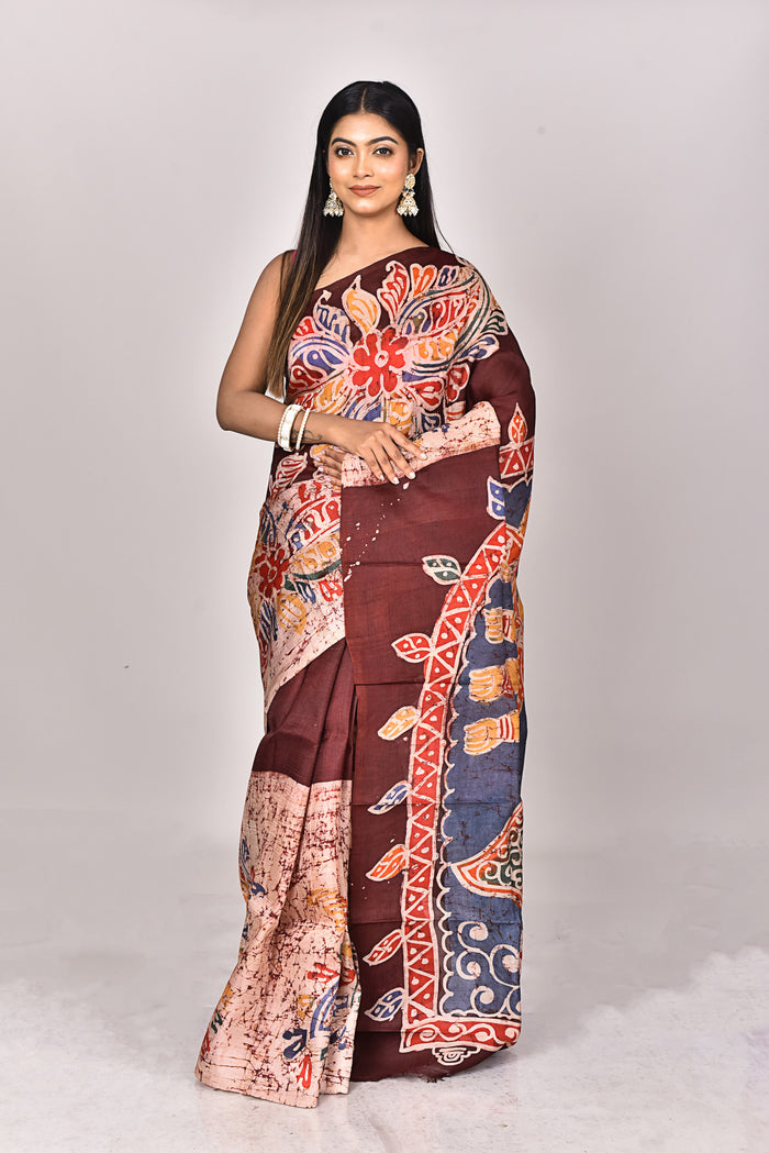KATAN SILK HANDBATIK SAREE