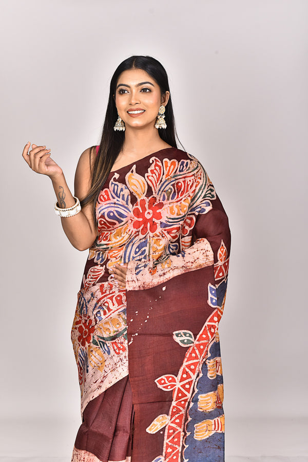 KATAN SILK HANDBATIK SAREE