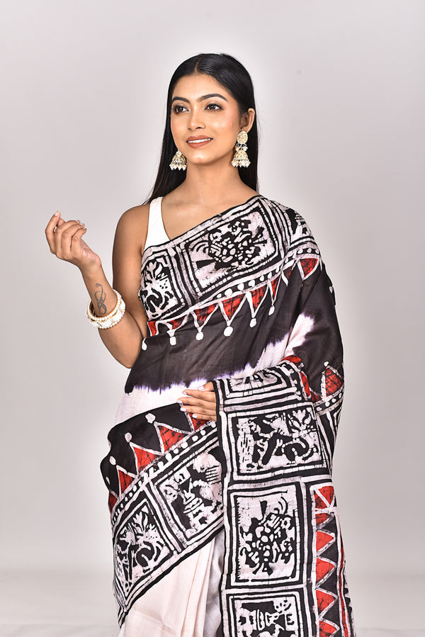 KATAN SILK HANDBATIK SAREE