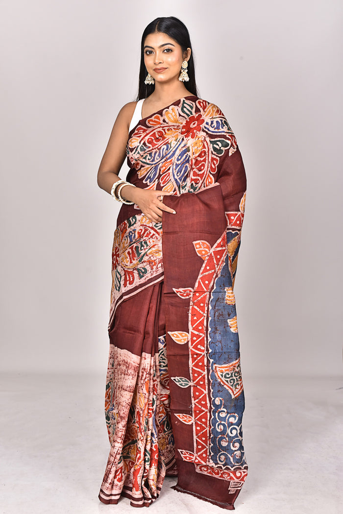 KATAN SILK HANDBATIK SAREE
