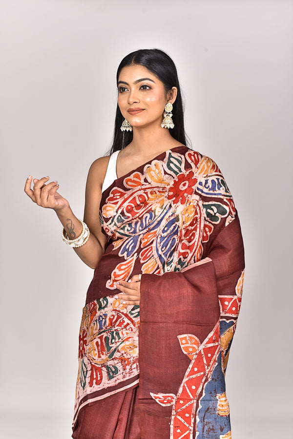 KATAN SILK HANDBATIK SAREE