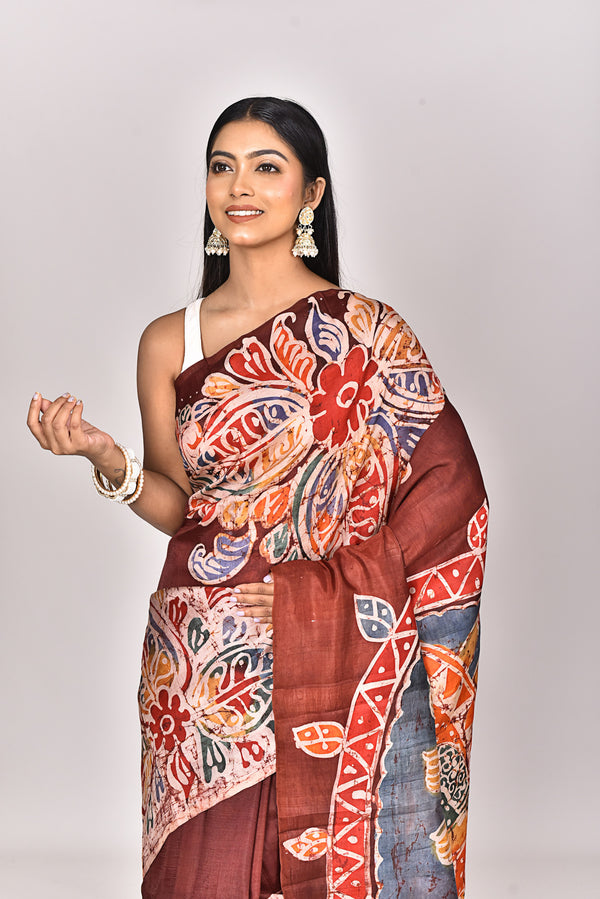 KATAN SILK HANDBATIK SAREE