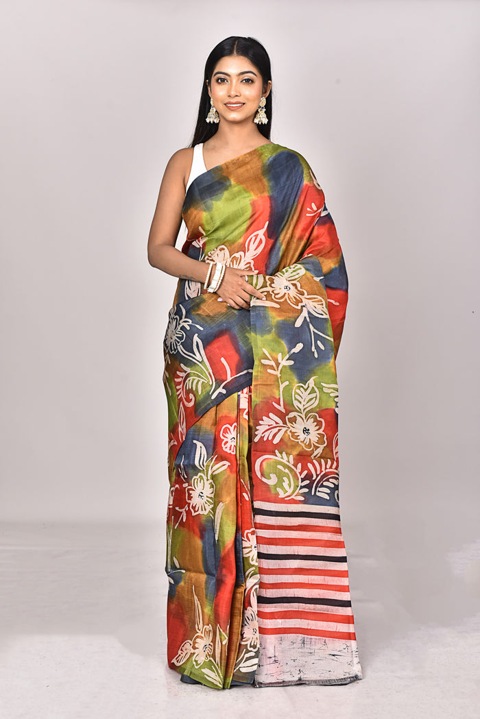 KATAN SILK HANDBATIK SAREE