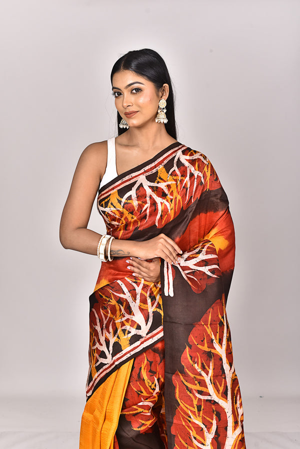 KATAN SILK HANDBATIK SAREE