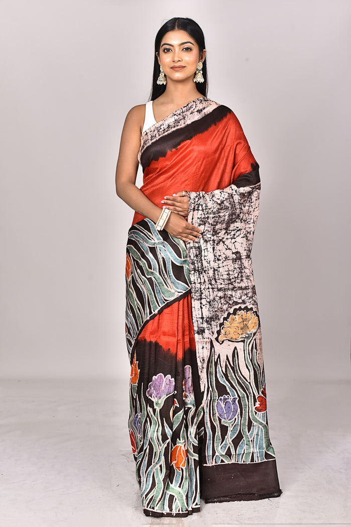 KATAN SILK HANDBATIK SAREE