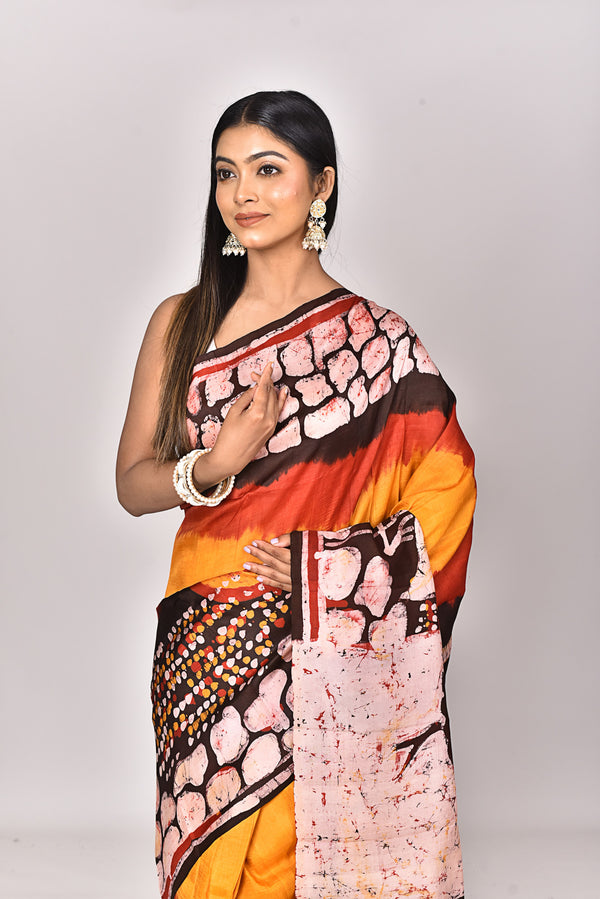 KATAN SILK HANDBATIK SAREE