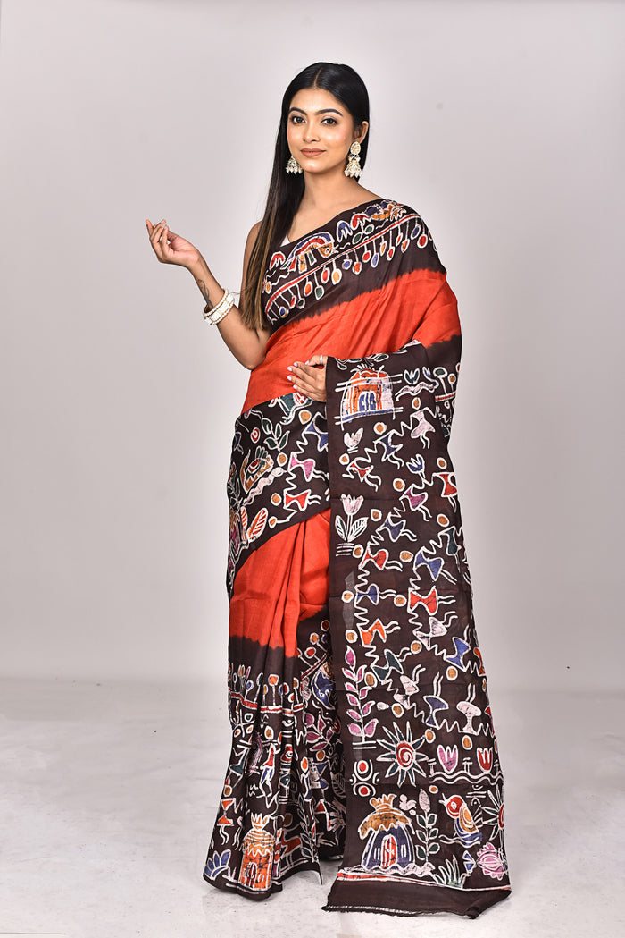 KATAN SILK HANDBATIK SAREE