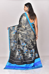 KATAN SILK HANDBLOCK SAREE