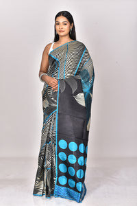 KATAN SILK HANDBLOCK SAREE