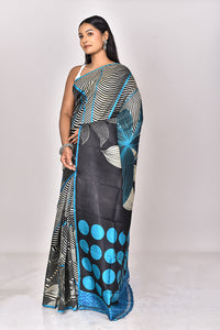 KATAN SILK HANDBLOCK SAREE