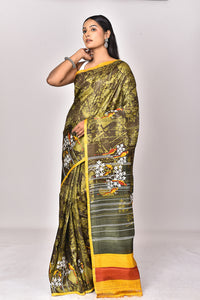 KATAN SILK HANDBLOCK SAREE