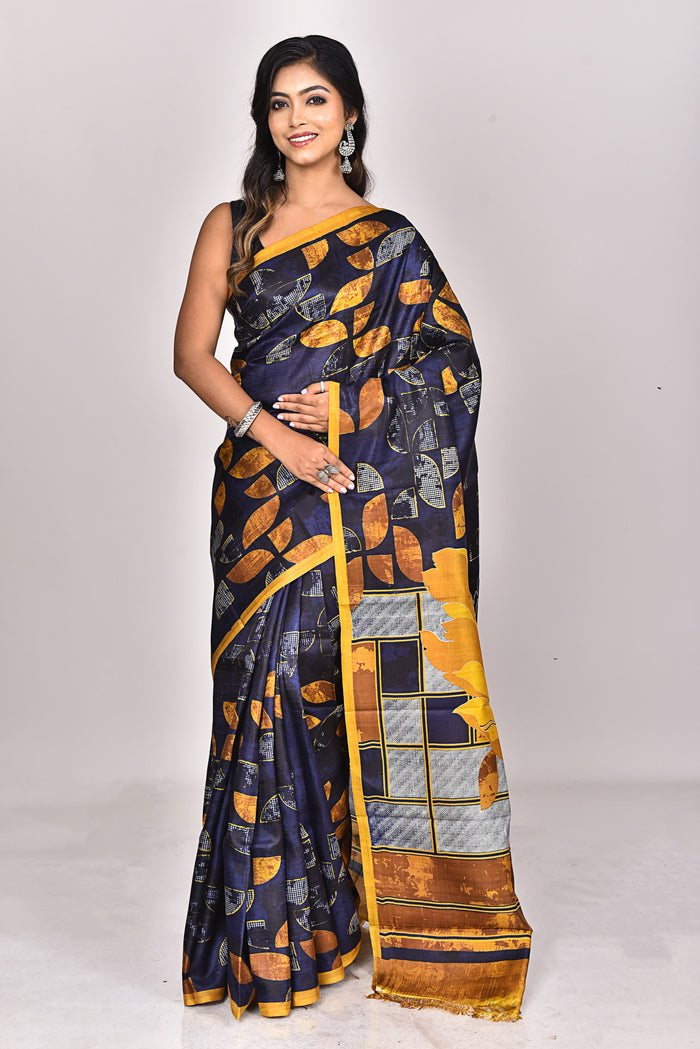 KATAN SILK HANDBLOCK SAREE